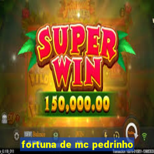 fortuna de mc pedrinho